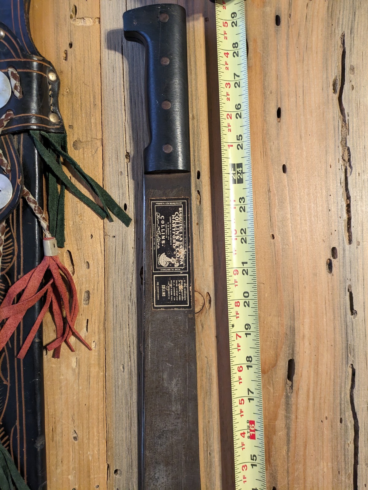 Vintage Collins Machete With Sheath eBay