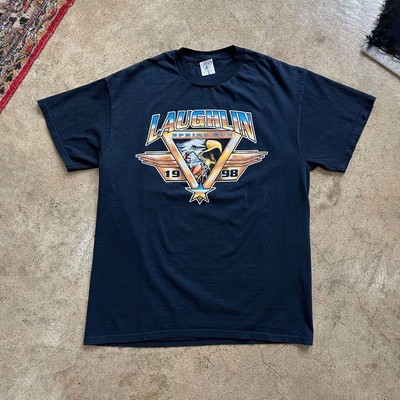 T-shirt Graphique Noir Laughlin Nevada 2011 – Chrome Wheel – Taille L – Occasion