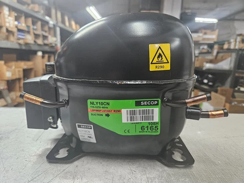 SECOP NLY10CN 115V 1PH 60HZ R-290A LBP/MBP LST/HST REFRIGERATION COMPRESSOR