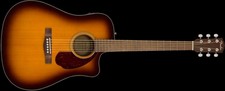 Fender Cd-140sce Dreadnought Electro Acoustic Guitar & Hard Case, Sunburst