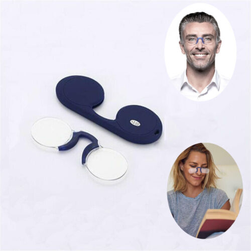 Clip Naso Senza Cornice Ultra Sottile Occhiali da Lettura Mini Portatile Senza Braccia Pieghevole min - Foto 5 di 18