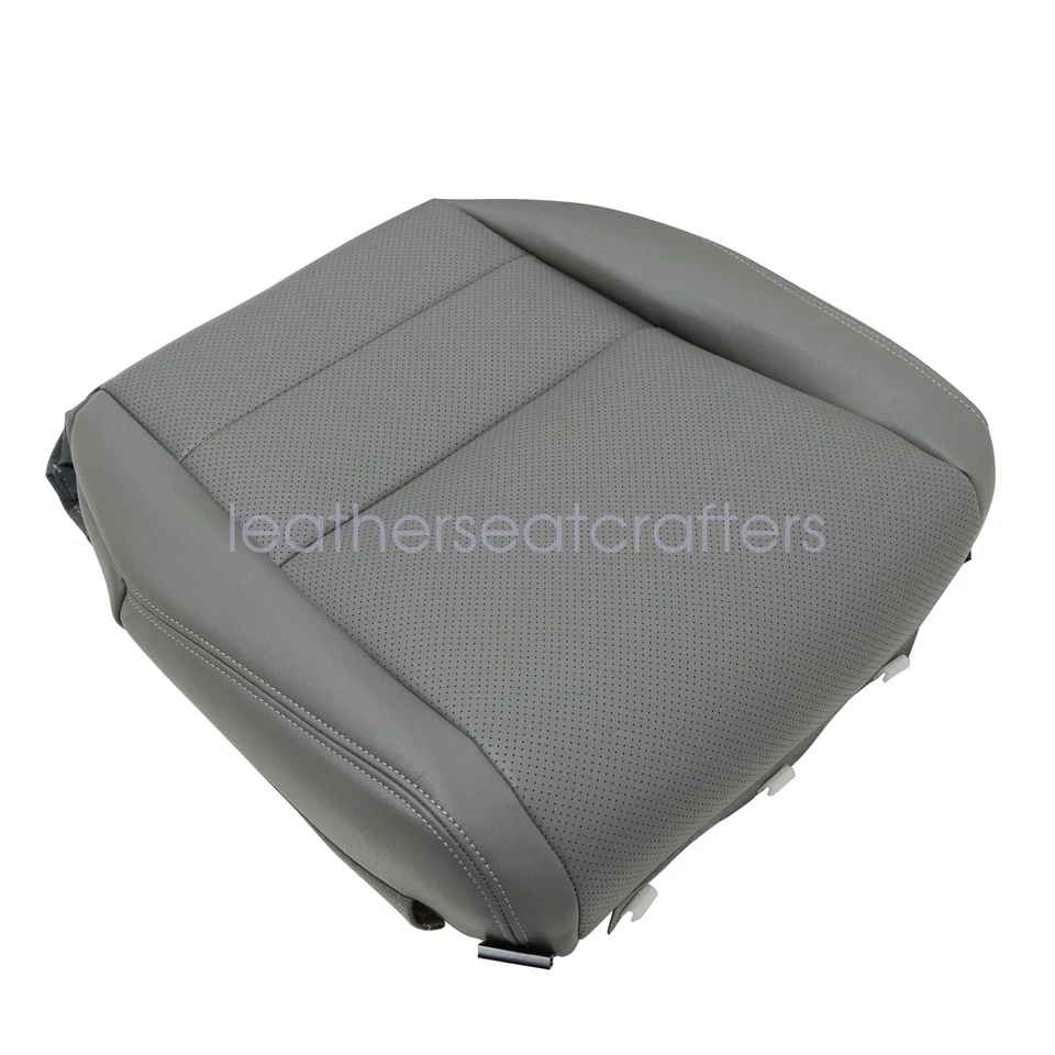 Cubierta de asiento de cuero de repuesto inferior delantera gris perfecto para Acura TL 2004 a 2008 Foto 4 de 4