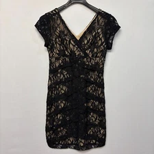 Scarlett Women Lace Embroidered Short Sleeve Dress Size 12 Y2K Baby Doll M292 23