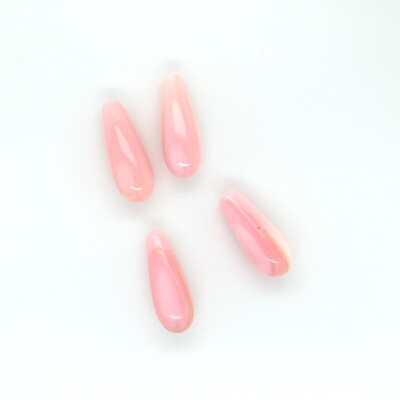 2PC - Natural Pink Shell Drop Shape Bead 6x16mm HQ, NEW DIY Bead Design Sale