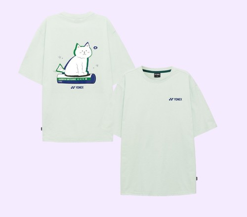 YONEX 24F/W Unisex Badminton T-Shirts Sportswear Casual Top OverFit 243TS047U - 第 1/6 張圖片
