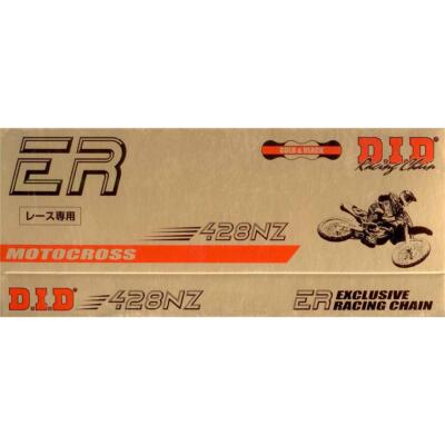 DID Motorradkette 420 NZ3 Doppelt Verstärkt - Gold/Schwarz, 98 Glieder Mit Clipschloss