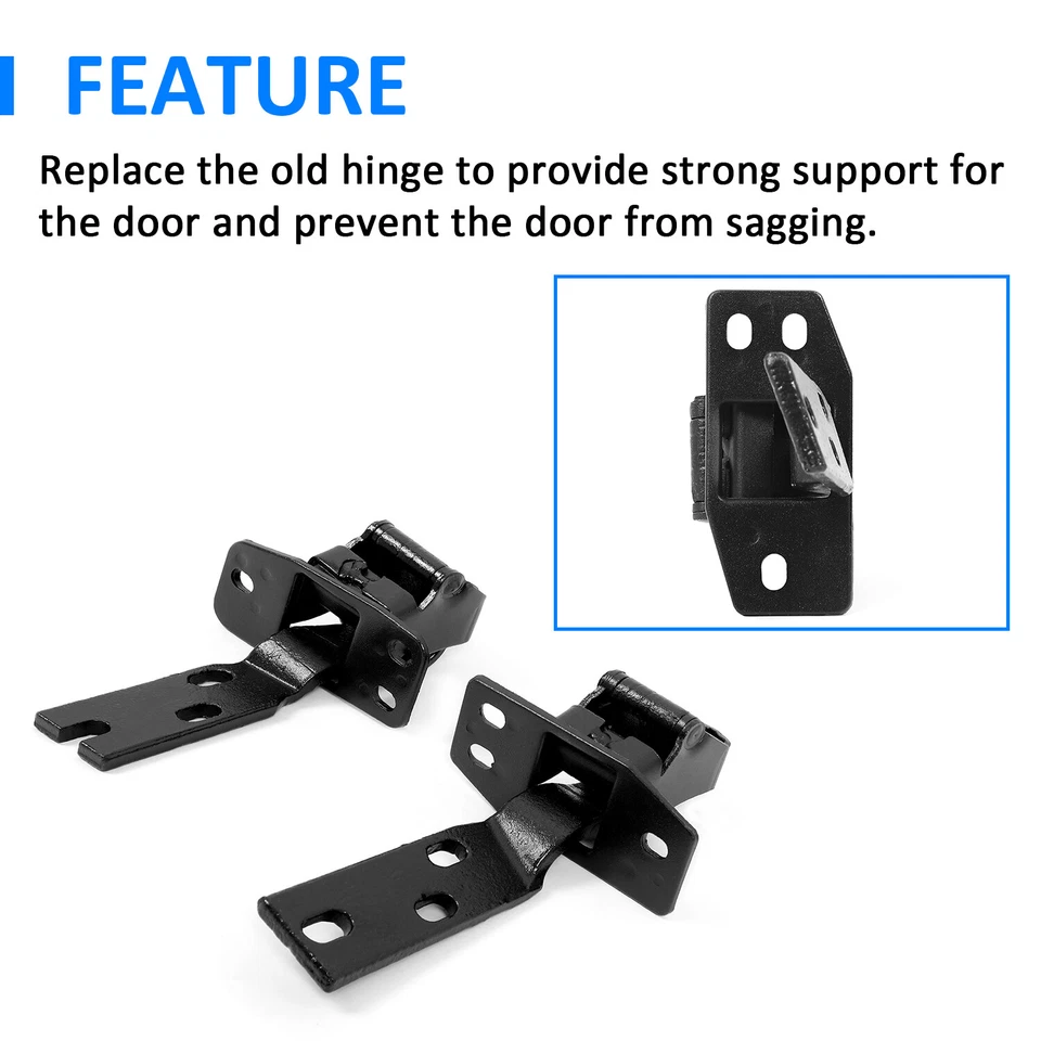 Bisagras de puerta del lado izquierdo del conductor para camioneta Chevy 1947-1954 superior e inferior Foto 3 de 4