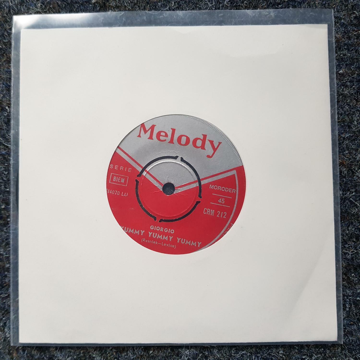 7"" Single Vinyl Giorgio Moroder - Yummy yummy yummy GREECE MISPRESS