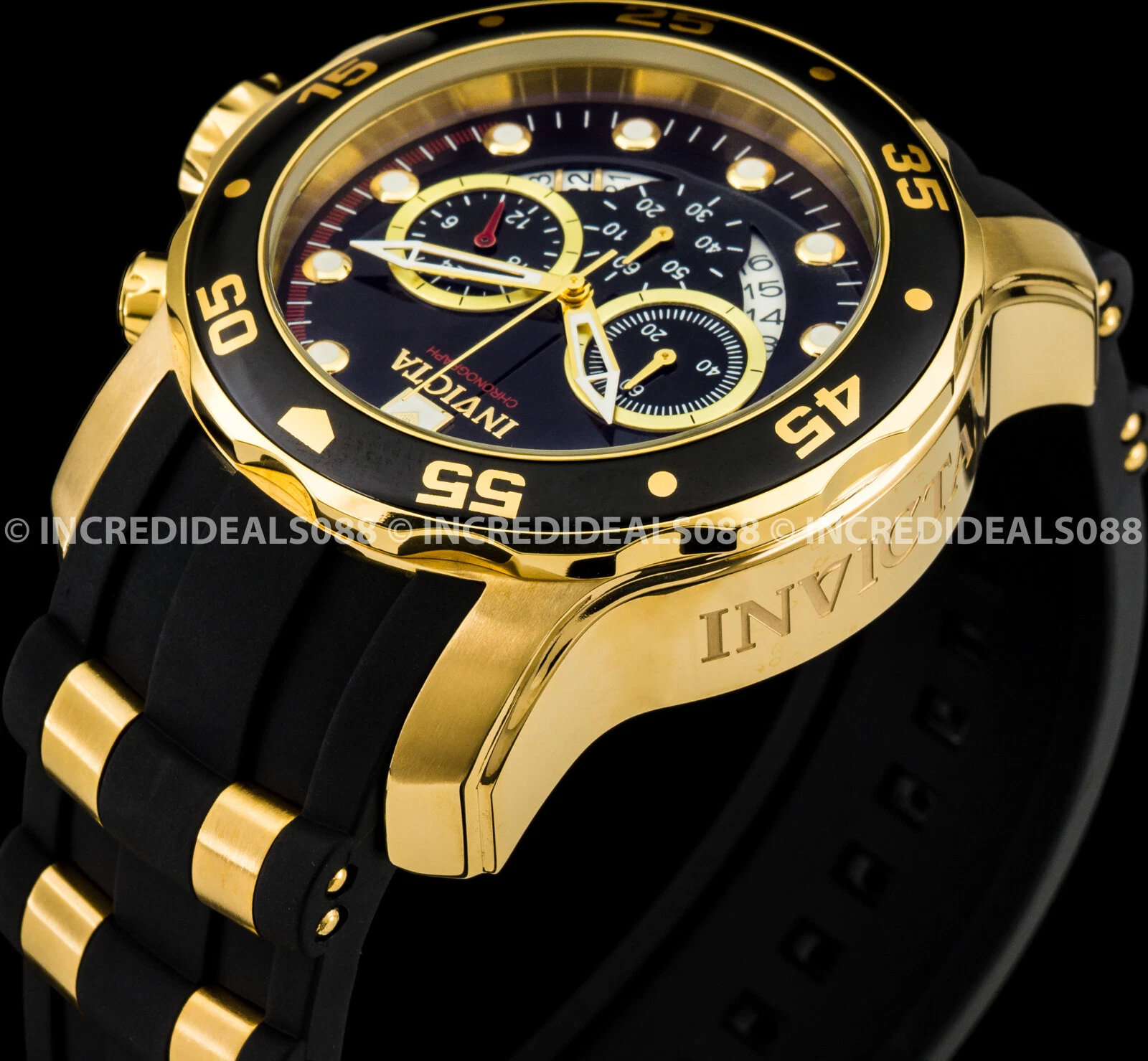 Invicta Men s Gold Tone Chronograph Dive Watch Vietnam Ubuy