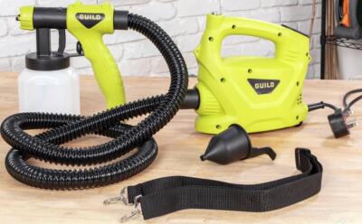 Farbspritzpistole 500W 800ml Tank für Matt Seide oder Mauerwerk Lackgilde