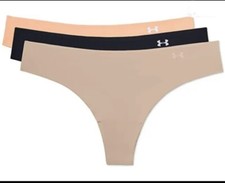 Under Armour Pure Stretch 3-Pack Thong Women  s Size L NEW IN PACKAGE