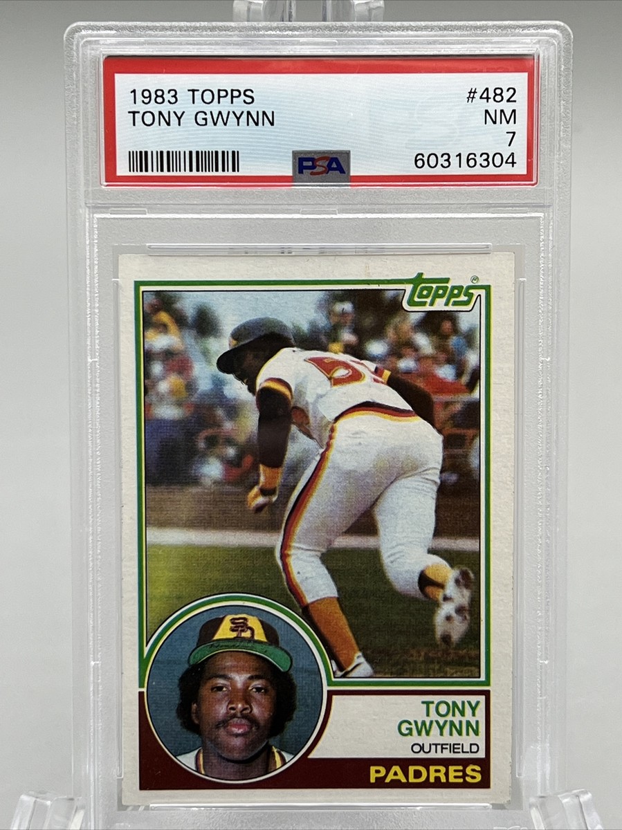 1983 Topps #482 Tony Gwynn Padres RC Rookie HOF PSA 7 NM Graded 
