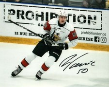 Halifax Mooseheads Raphael Lavoie Signed Autographed 8x10 Photo COA 