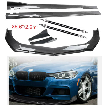 For BMW F10/F11 520i Carbon Fiber Front Bumper Lip Spoiler Side Skirt Body Kits