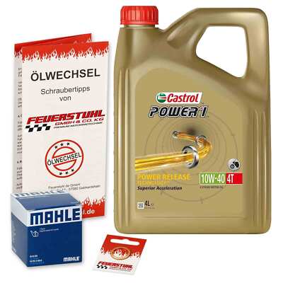 Honda CX 650 T Turbo (RC16) 82-85, Castrol 10W40 Öl + Mahle Ölfilter, Motoröl
