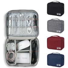 USB Travel Cable Bag Organizer Charger Storage Electronics Case Cord Accessories