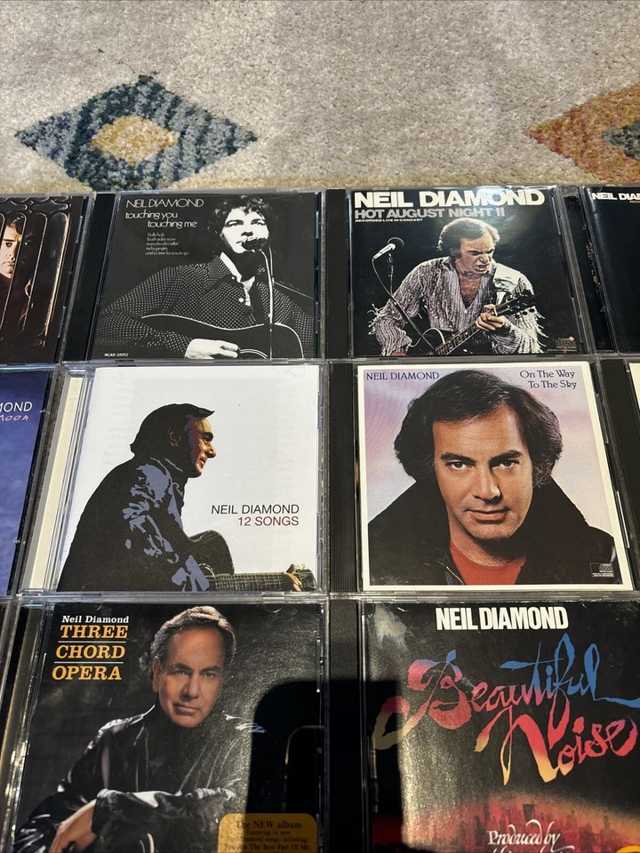 Neil Diamond 27 CD Lot Collection Moods Greatest Hits Hot August Night Read Foto 3 de 4