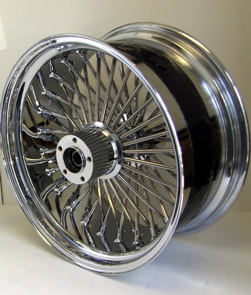 DNA 18x8.5 CHROME MAMMOTH 52 FAT SPOKE WHEEL 240/250/260 TIRE