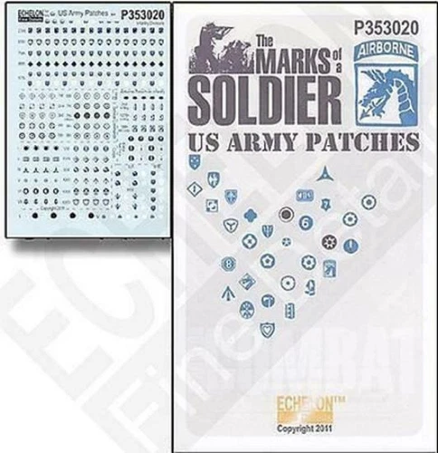 1/35 Marks of a Soldier US Army Patches Echelon Decals 353020