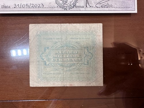 ALLIED MILITARY CURRENCY 10 AM LIRE 1943 MONOLINGUE R3 SERIE SOSTITUTIVA BB - Foto 3 di 4