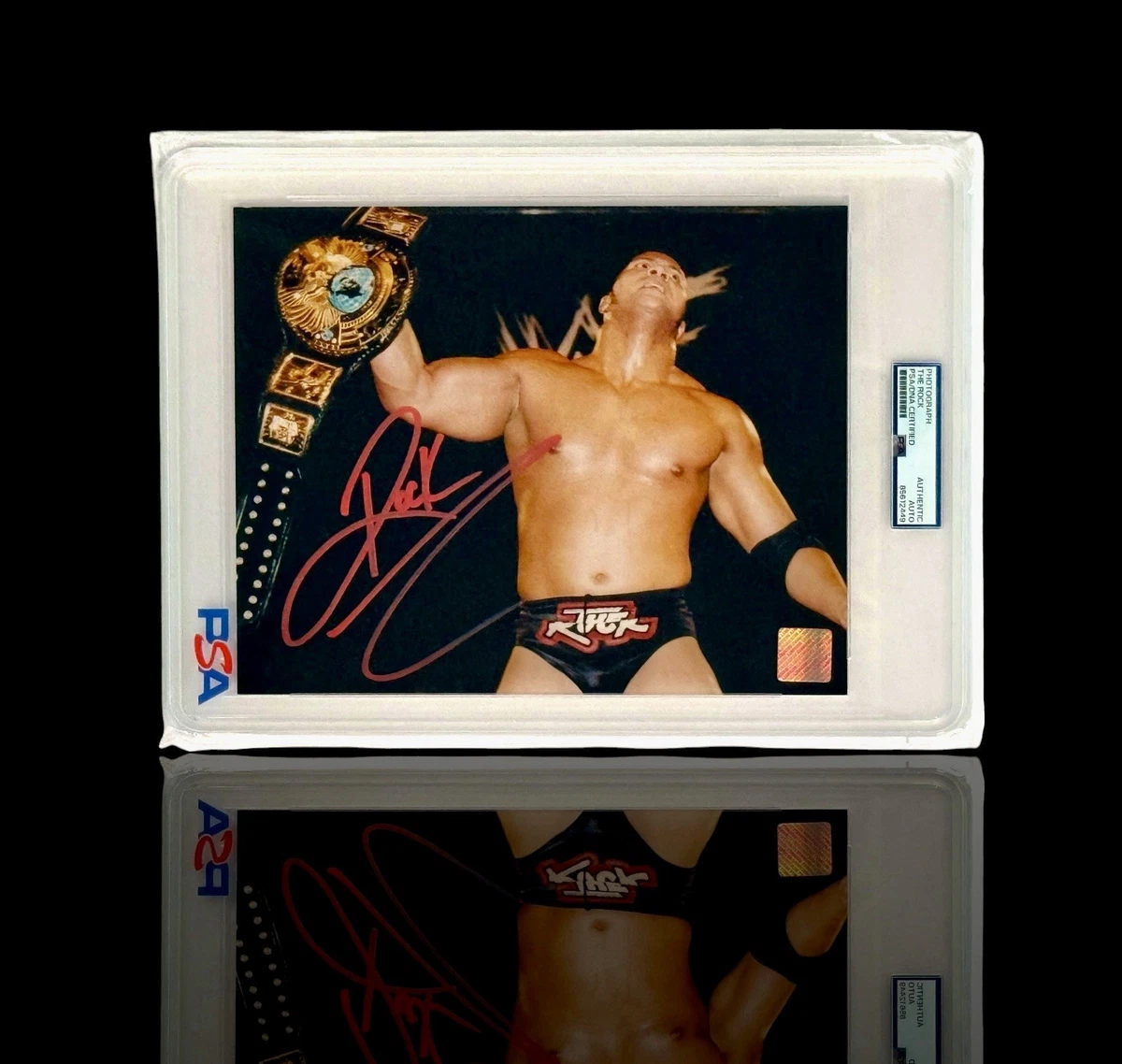 Dwayne Johnson WWE Wrestling Original Autographed Items for sale