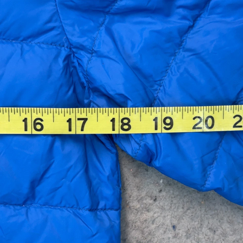 Columbia Boys Puffer Jacket Medium Blue Down Hooded Waterproof Outdoor - Image 3 of 4