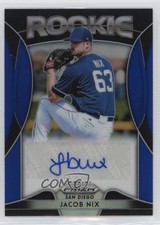 2019 Panini Prizm Rookie Auto Blue Prizm Jacob Nix #RA-JN Auto 1d0