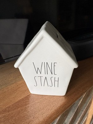 Rae Dunn Wine Stash House Home Decor White Ceramic