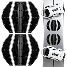 Snowboard Stomp Pad, Pro-Grade TPU 3D Anti-Slip Grip for Ultimate Clear. Black