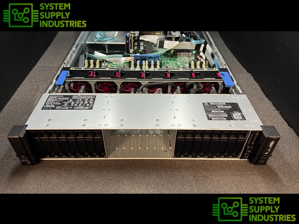 HP DL380 G10, 24Bay Gehäuse 16x SAS/SATA + 8x NVME Bays, "BAREBONES" Gehäuse