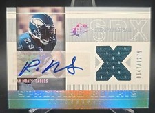 2005 SPx SPxciting Rookie Auto /1275 Ryan Moats #199 Rookie Auto Card RC Eagles. rookie card picture