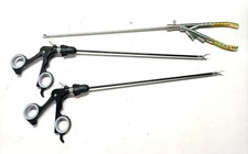6PCS Laparoscopic Curved Scissor Needle Holder Maryland 5mmx330mm Instrument Set