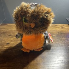Ty Beanie Boos - 6” MIDNIGHT the OWL with Tags HALLOWEEN