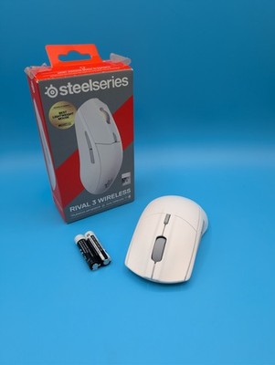SteelSeries Rival 3 Wireless - Kabellose Gaming-Maus - Über 400 Stunden Weiß 
