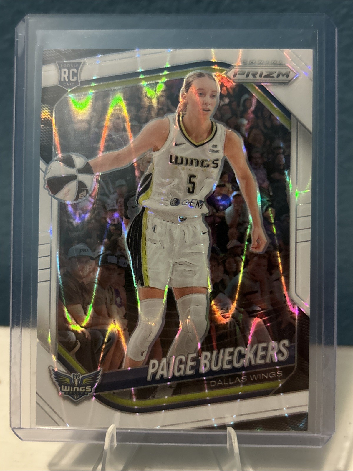 2025 Panini Prizm WNBA - Paige Bueckers #5 White Seismic Prizm (RC)