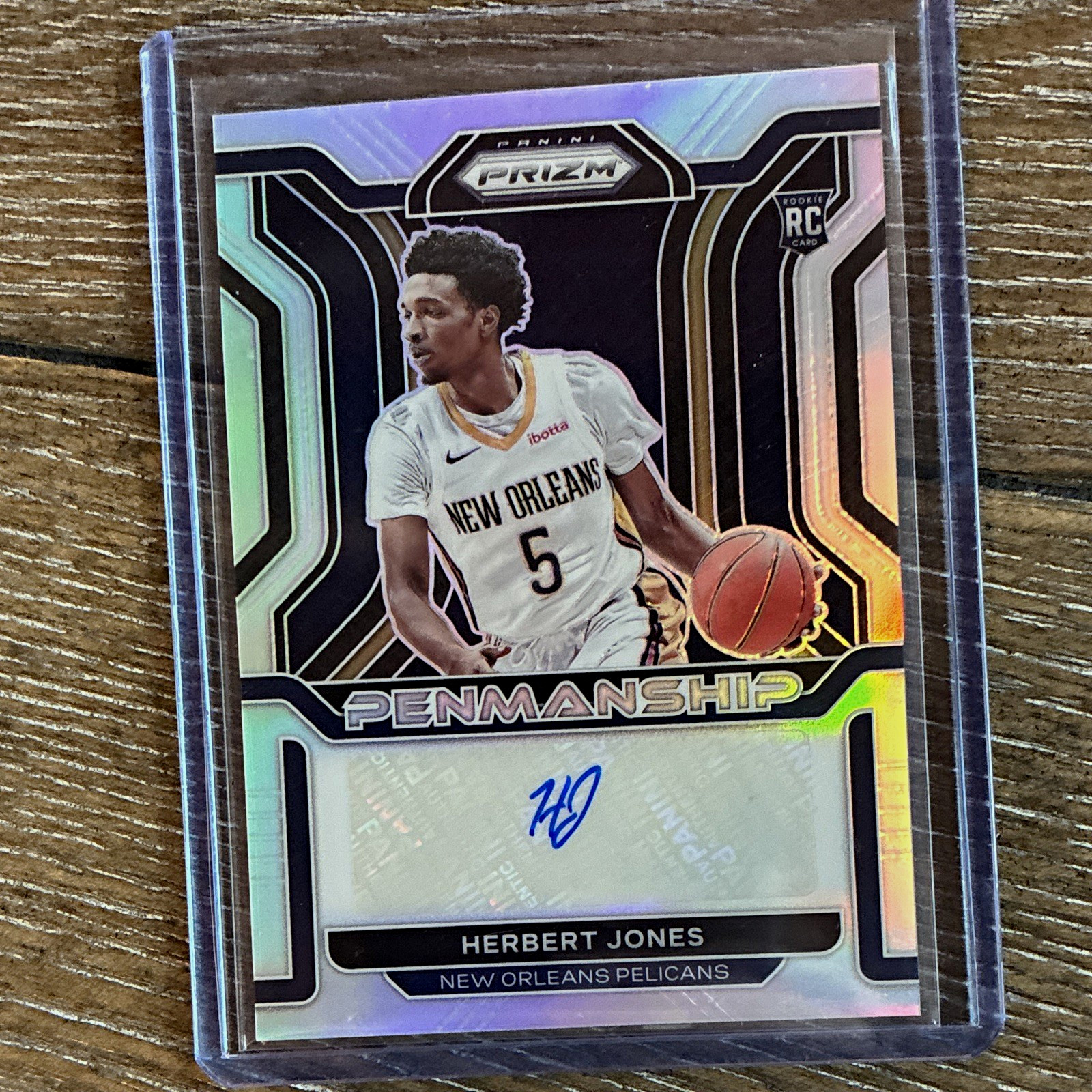 Panini 2021-22 Prizm Penmanship Herbert Jones RP-HER RC Auto Pelicans