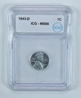 1943-D Lincoln Wheat Cent MS66 ICG *8283