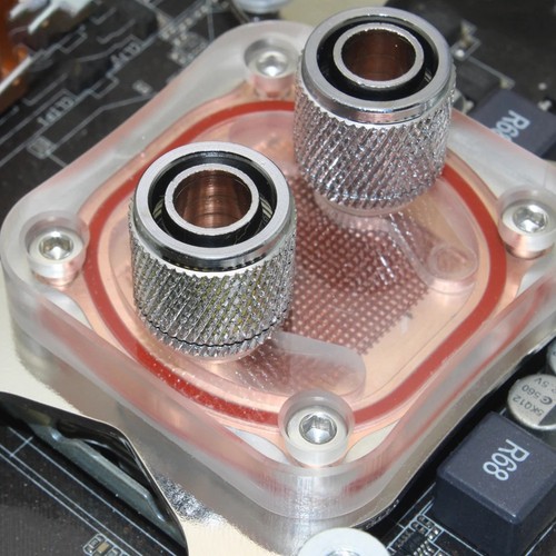 3X( CPU Eau Refroidissement Eau Refroidi Ordinateur Refroidissement Radiateur pour 7971 - Photo 4/6