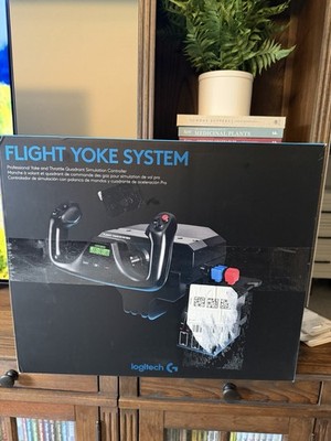 Logitech G Flight Yoke System w/ Throttle Quadrant USB Hub Wired USB for PC
