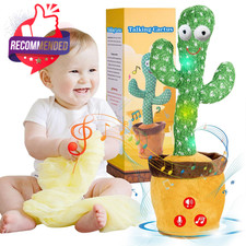 Dancing Talking Cactus Baby Toys For Toddlers Boys Girls, Singing Mimicking