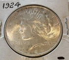1924 Silver Peace Dollar
