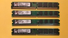 LOTTO 4x 1Gb KINGSTON RAM DDR2 667-800MHz PC5300/6400 KVR800D2N6 Desktop