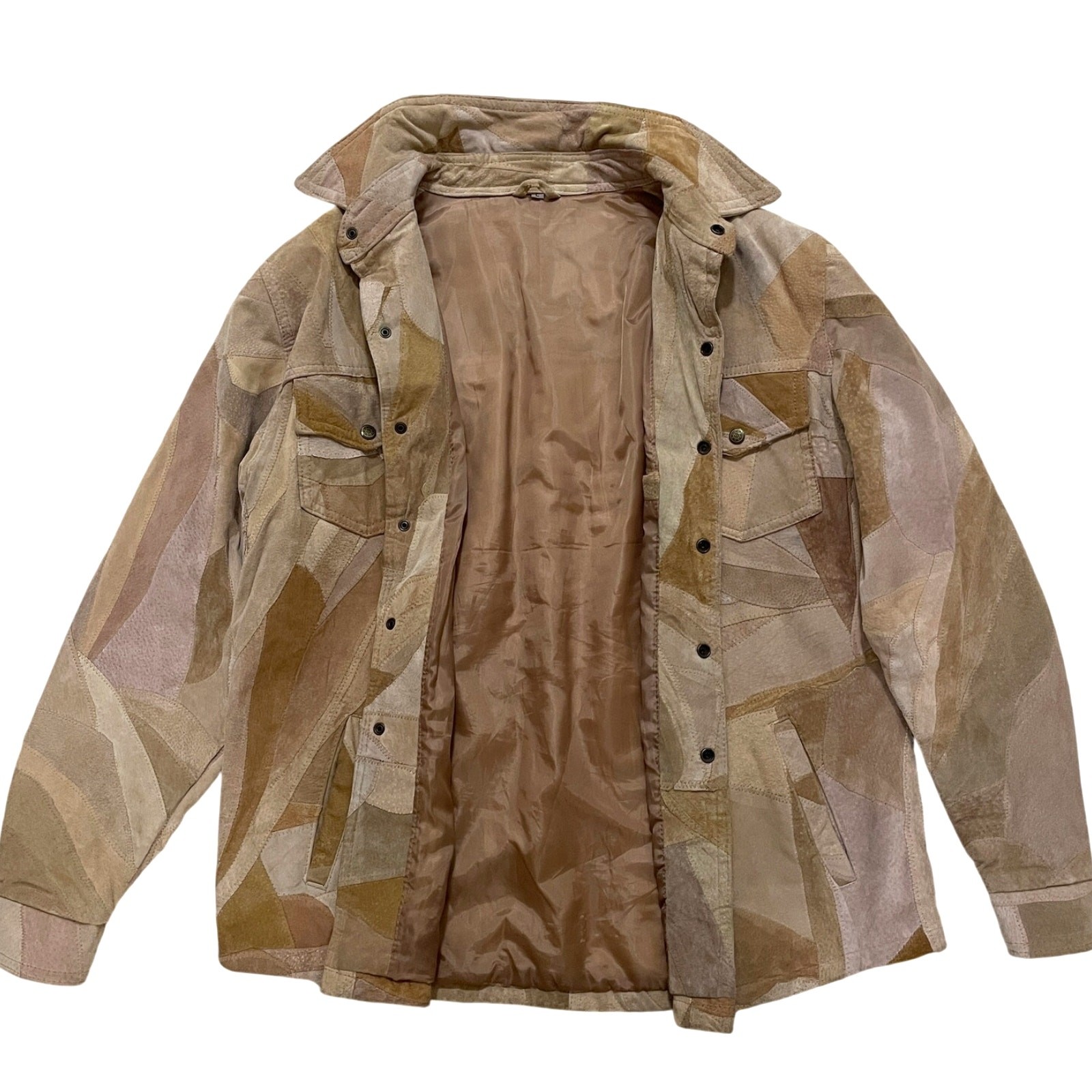 Patchwork Suede Jacket 70 | Genuine Leather L Wes… - image 1