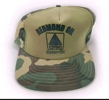 Redmond Oil Camo Snap Back Hat Citgo Vintage 