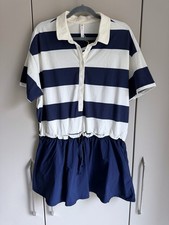 Mini abito due righe blu navy e bianco Daily Practice Anthropologie taglia L