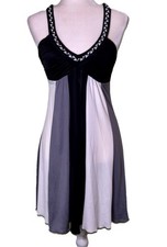 Women Y2K Sporty Colorblock Dress Ruched Bust Fit & Flare Clubwear Athleisure Sm