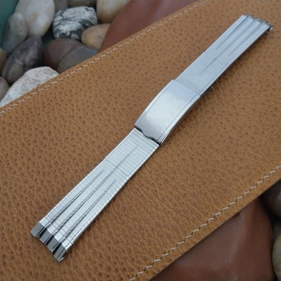 17.2mm Classic Duchess USA Stainless Steel nos 1960s Vintage Watch Band 11/16''