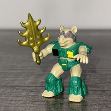 Takara Hasbro Battle Beasts Dragoon Raccoon #39 Figure Weapon Wood Rub