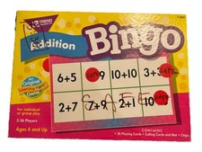 Bingo By Trend Enterprise Inc. Subtraction/Addition/States And Sight Words
