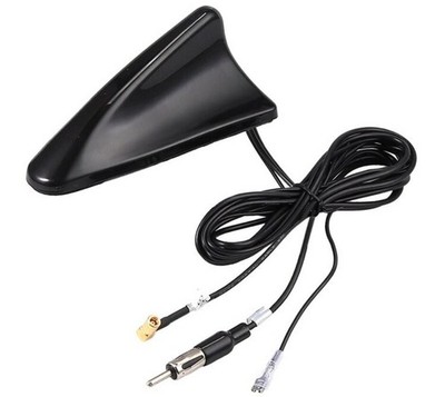 Universal Car DAB+ AM/FM Shark Shark Roof Antenna with DIN Male Female 5m